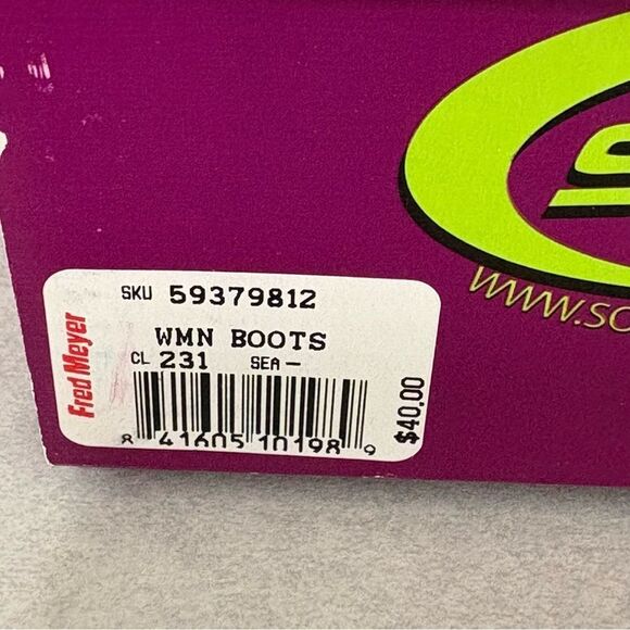 Soda Lace Up Rounded Close toe Oxford Women’s 7.5 Gray Cork 3” Wedge Canvas Box. - Picture 6 of 9